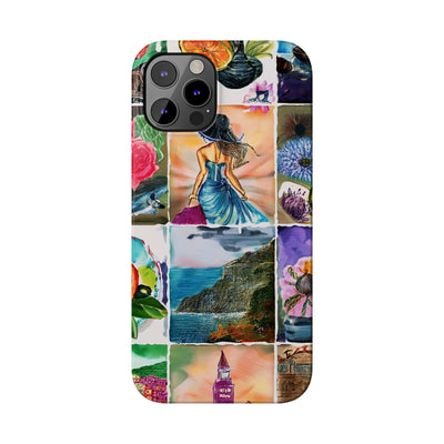 Travel Coquette Collage Slim Cute Phone Cases for Iphone  | iPhone 15 Case | iPhone 15 Pro Max Case, Iphone 14, Iphone 14 Pro Max, Iphone 13