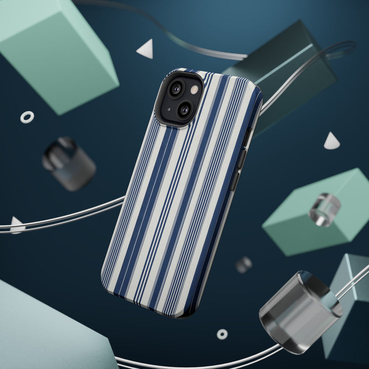 MagSafe Cute Phone Case, Coastal Striped Phone Case for iPhone 17 16 15 14 13 12 Pro Max, Samsung S26 S25 S24 Ultra case - Studio40ParkLane