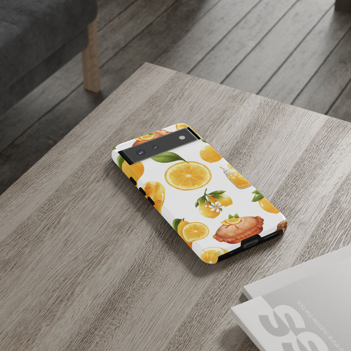 Impact Resistant, Lemon Fruit Pie, Cute Phone Cases for Samsung S24, S23, S22, S21, IPhone 15 pro Iphone 14 pro Iphone 13 IPhone 12 Iphone 11 - Studio40ParkLane