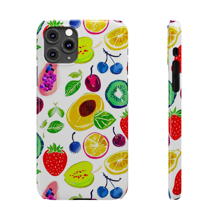 Slim Cute Phone Cases for Iphone | iPhone 15 Case | iPhone 15 Pro Max Case, Iphone 14, Iphone 14 Pro Max, Iphone 13, Summer Fruit Mix - Studio40ParkLane