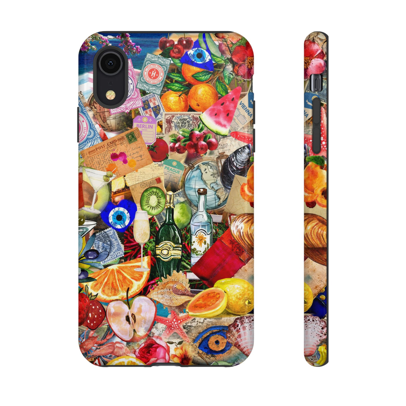 Fruity European Summer Impact Resistant Cute Phone Cases for Samsung S24, S23, S22, S21, IPhone 15 pro Iphone 14 pro Iphone 13 IPhone 12 Iphone 11