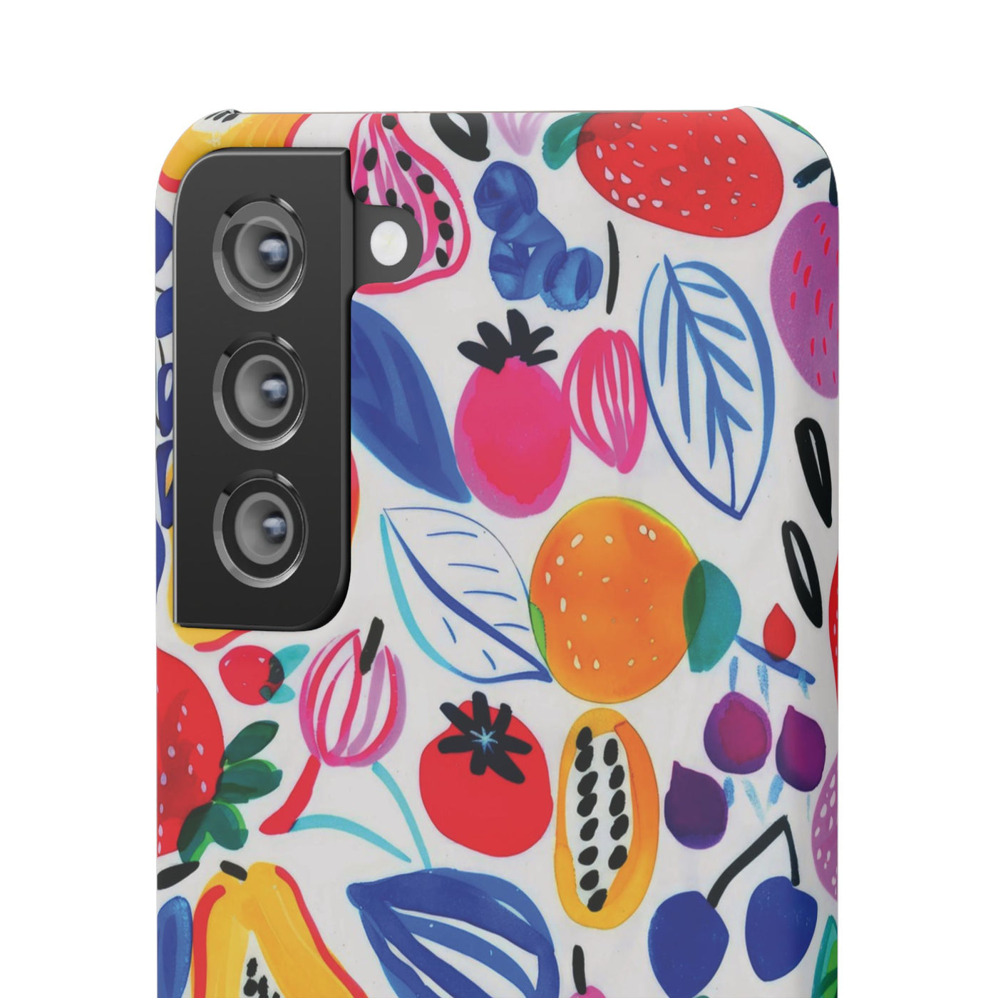 Snap Summer Fruit Gift for Her Cute Phone Cases for Samsung Galaxy S24, S23, S22, S21, S20, Plus, Ultra, Iphone 16, 15, 14, Pro and Max