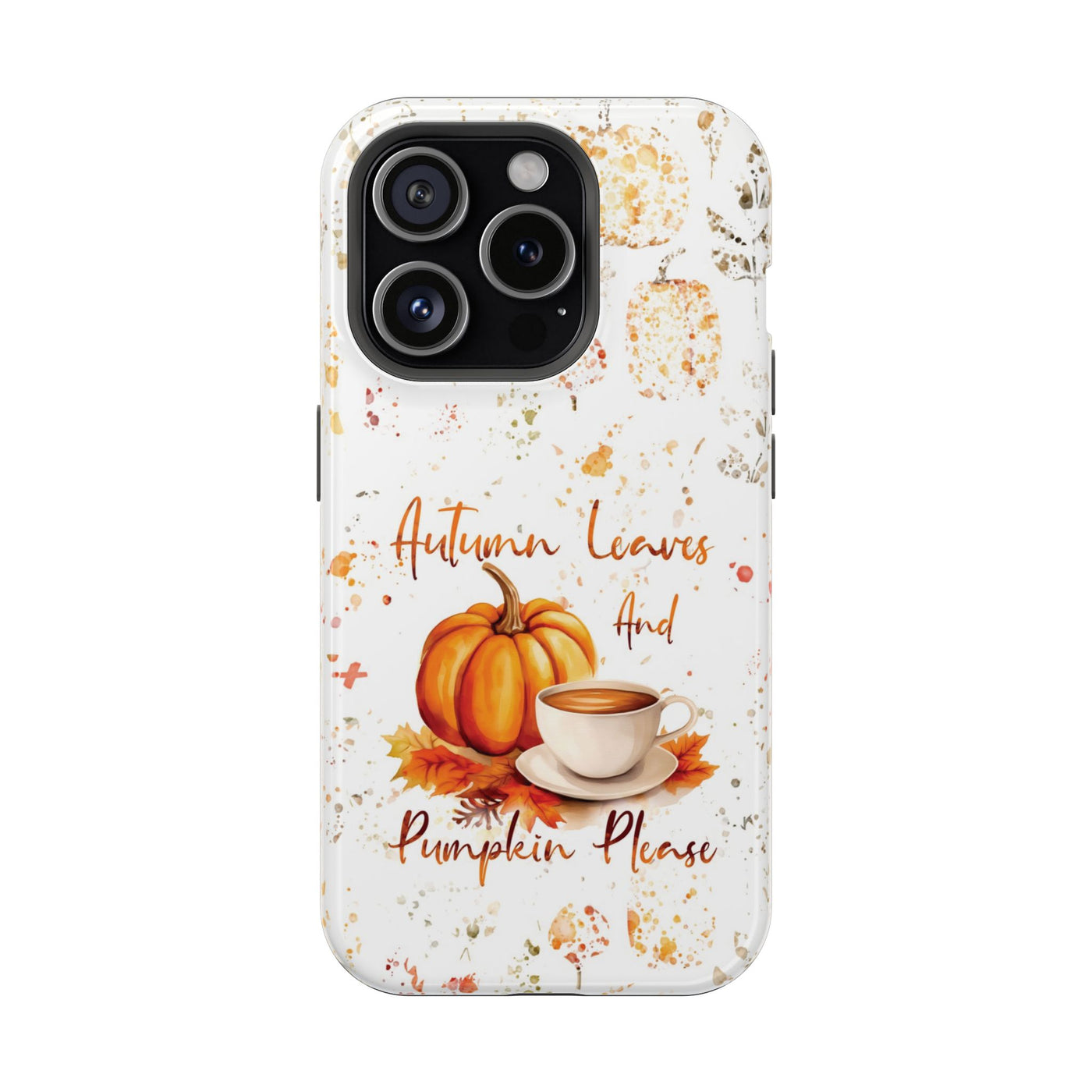 Fall Leaves Pumpkins Tough Magsafe Cute Phone Cases for Iphone | iPhone 15 Case | iPhone 15 Pro Max Case, Iphone 14, Iphone 14 13 12 11 10 9 8 7 - Studio40ParkLane