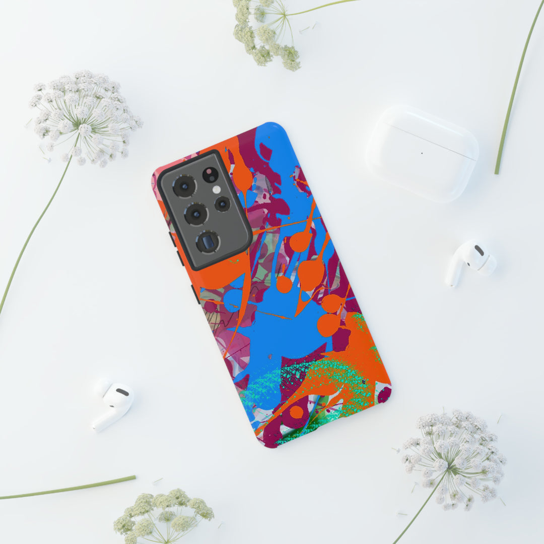 Samsung Galaxy Phone Case | Galaxy S23, S22, S21, S20 | Luxury Case Double Layered | Impact Resistant | Fashionable - Paint Spill 1 - Studio40ParkLane
