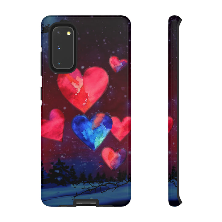 Cute Samsung Phone Case | Aesthetic Samsung Phone Case | Galaxy S23, S22, S21, S20 | Luxury case, Rising Hearts Night Phone Case - Studio40ParkLane