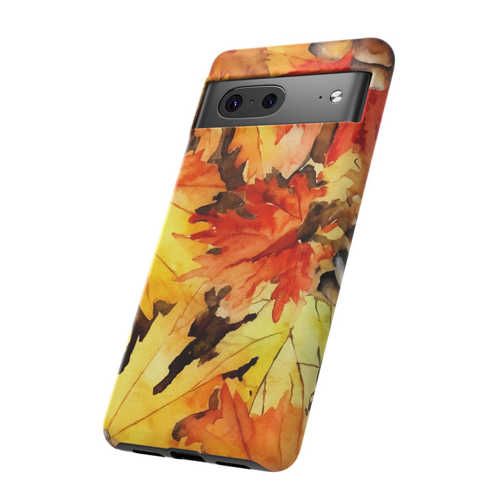 Impact Resistant, Fall Leaves, Cute Phone Cases for Samsung S24, S23, S22, S21, IPhone 15 pro Iphone 14 pro Iphone 13 IPhone 12 Iphone 11 - Studio40ParkLane