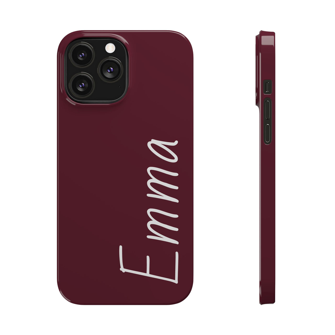 Personalized Initial Name Custom Slim Phone Cases for Iphone 16 Pro Max | iPhone 15 Case | iPhone 15 Pro Max Case, Iphone 14, 13, 12, 11, 10, 8, 7 - Studio40ParkLane