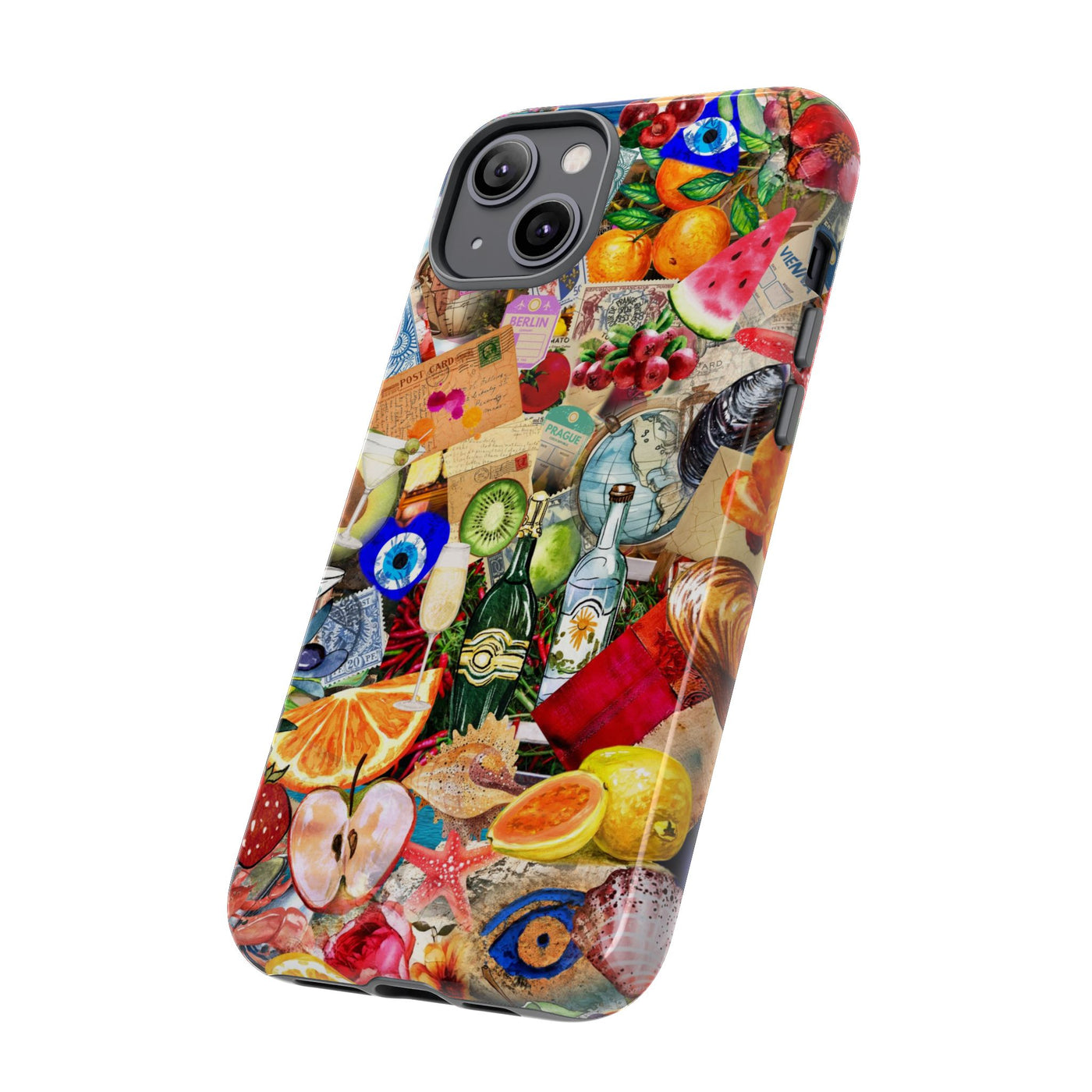 Fruity European Summer Impact Resistant Cute Phone Cases for Samsung S24, S23, S22, S21, IPhone 15 pro Iphone 14 pro Iphone 13 IPhone 12 Iphone 11