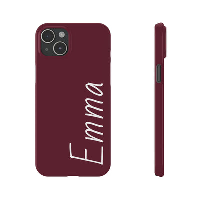 Personalized Initial Name Custom Slim Phone Cases for Iphone 16 Pro Max | iPhone 15 Case | iPhone 15 Pro Max Case, Iphone 14, 13, 12, 11, 10, 8, 7 - Studio40ParkLane