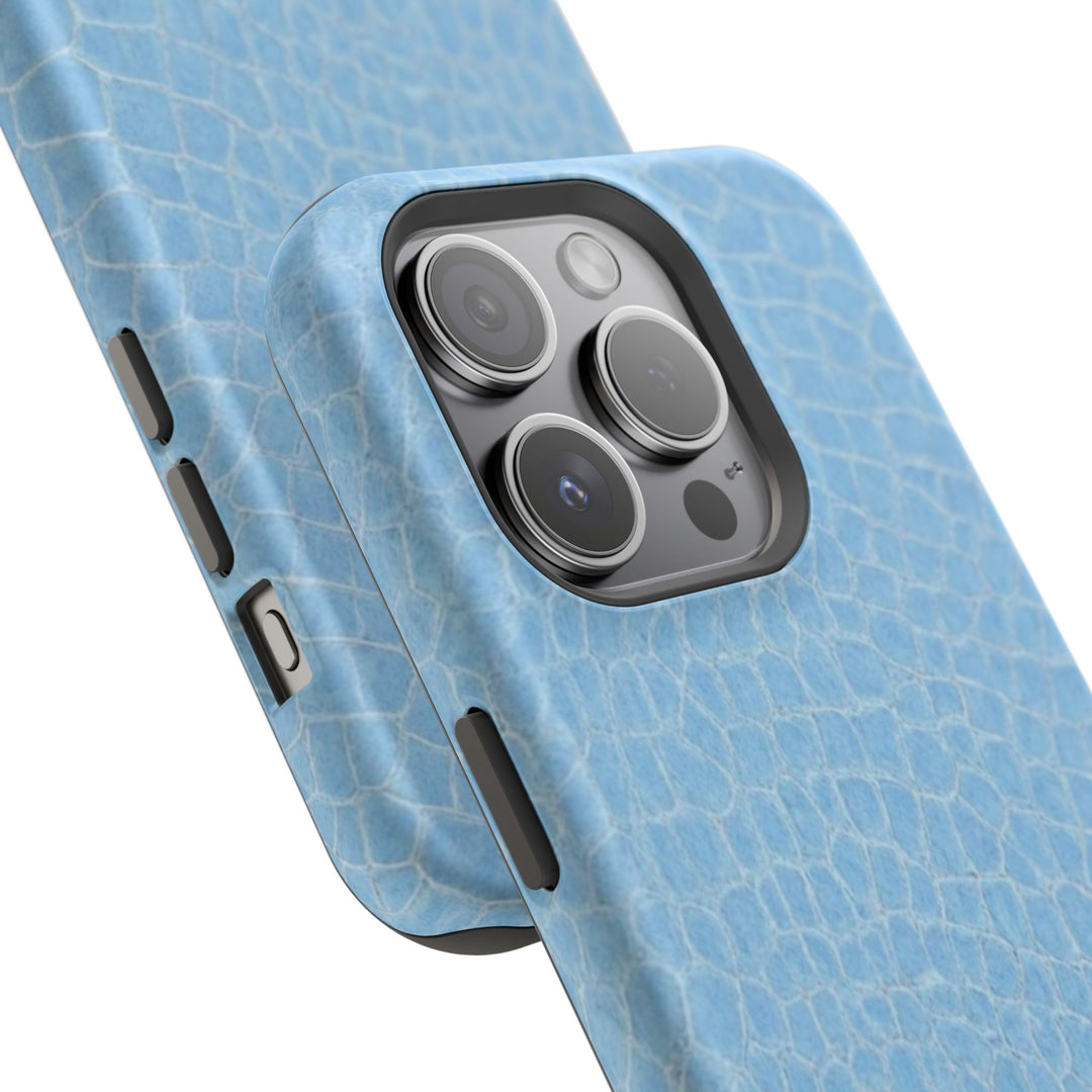 Non Leather Blue Color Pattern Magsafe Cute Phone Case for Iphone Gift for Her, | iPhone 15 Case | iPhone 15 Pro Max Case, Iphone 14, Iphone 14 Pro Max, Iphone 13, Iphone 16 - Studio40ParkLane