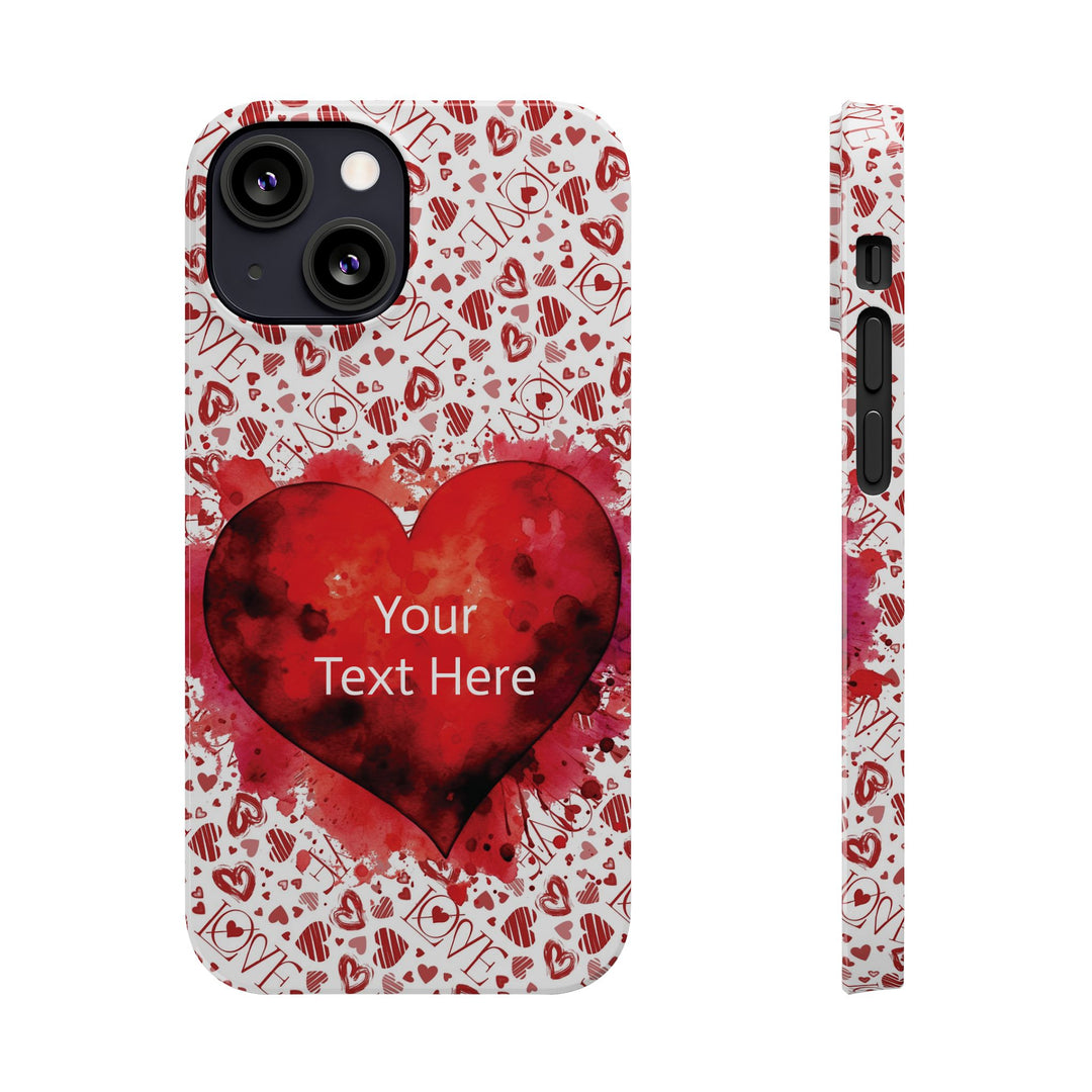 Slim Cute Phone Cases for Iphone - | iPhone 15 Case | iPhone 15 Pro Max Case, Iphone 14 Case, Iphone 14 Pro Max, Iphone 13, Valentine Hearts Love - Studio40ParkLane