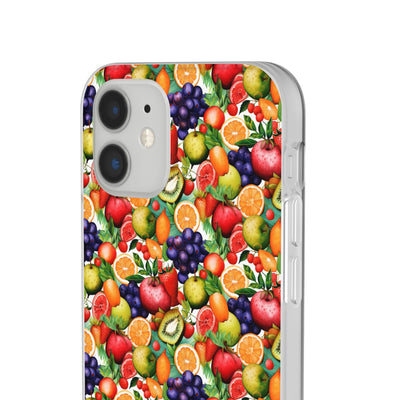 Cute Flexi Phone Cases, Summer Fruit Mix, Compatible with Samsung Galaxy S23, Samsung S22, Samsung S21, Samsung S20, Galaxy S20 Ultra