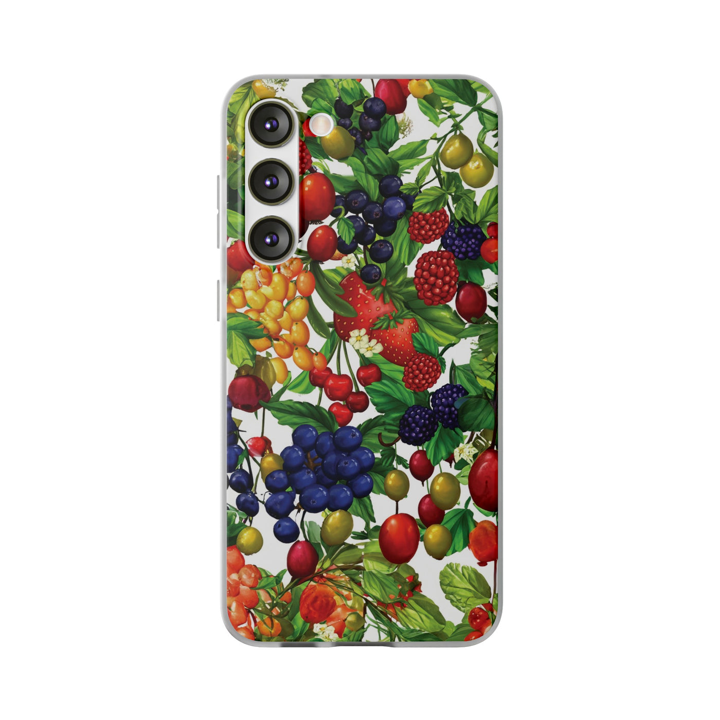 Cute Flexi Phone Cases, For Samsung Galaxy and Iphone, Summer Mixed Fruit, Galaxy S23 Phone Case, Samsung S22 Case, Samsung S21, Iphone 15, Iphone 14, Iphone 13