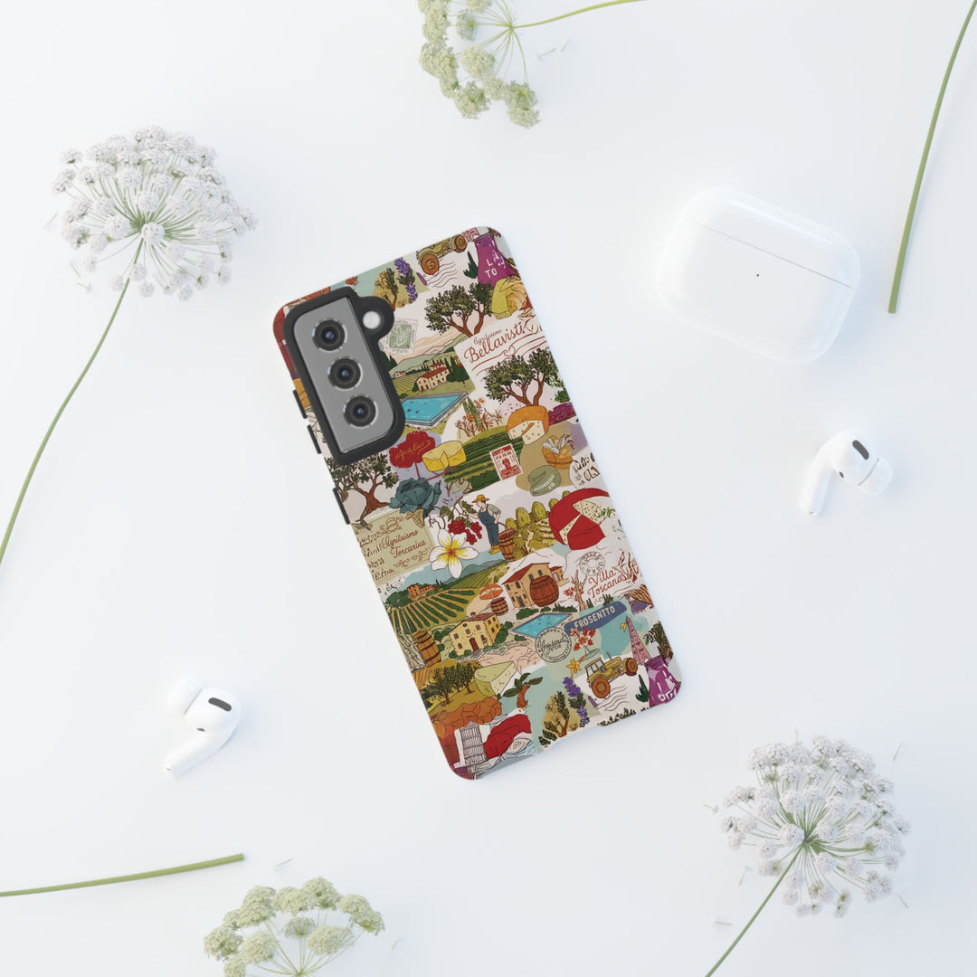 Italy Tuscany Coquette Collage Tough Premium Phone Case - For iPhone 17 Pro Max iPhone 16 Pro iPhone 15 Iphone 14 Plus 13 Pro 12 11 10 XR - Studio40ParkLane