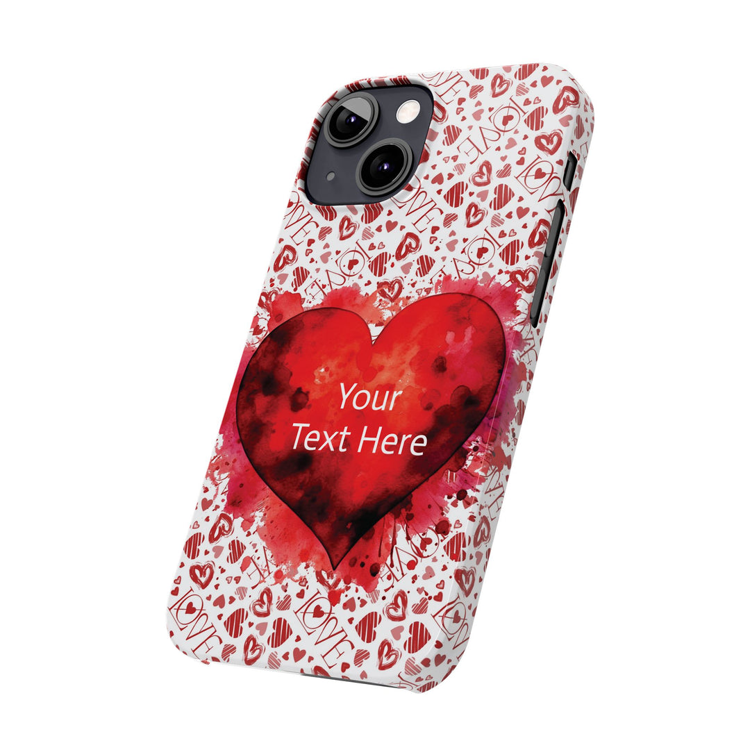 Slim Cute Phone Cases for Iphone - | iPhone 15 Case | iPhone 15 Pro Max Case, Iphone 14 Case, Iphone 14 Pro Max, Iphone 13, Valentine Hearts Love - Studio40ParkLane