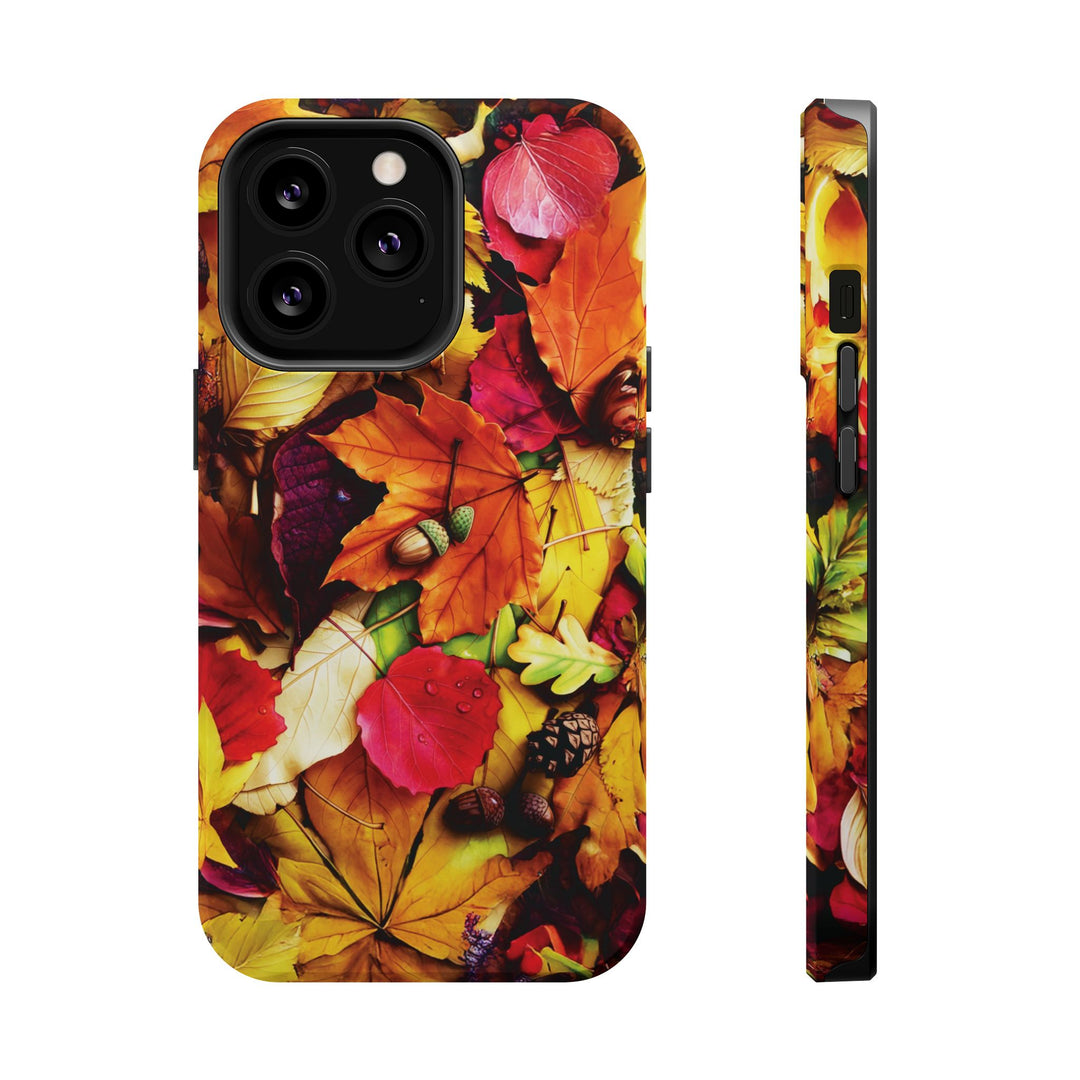 Aesthetic Tough Magsafe Fall Leaves Foliage Phone Case - For iPhone 17 Pro Max iPhone 16 Pro iPhone 15 Iphone 14 Plus 13 Pro 12 11 10 - Studio40ParkLane