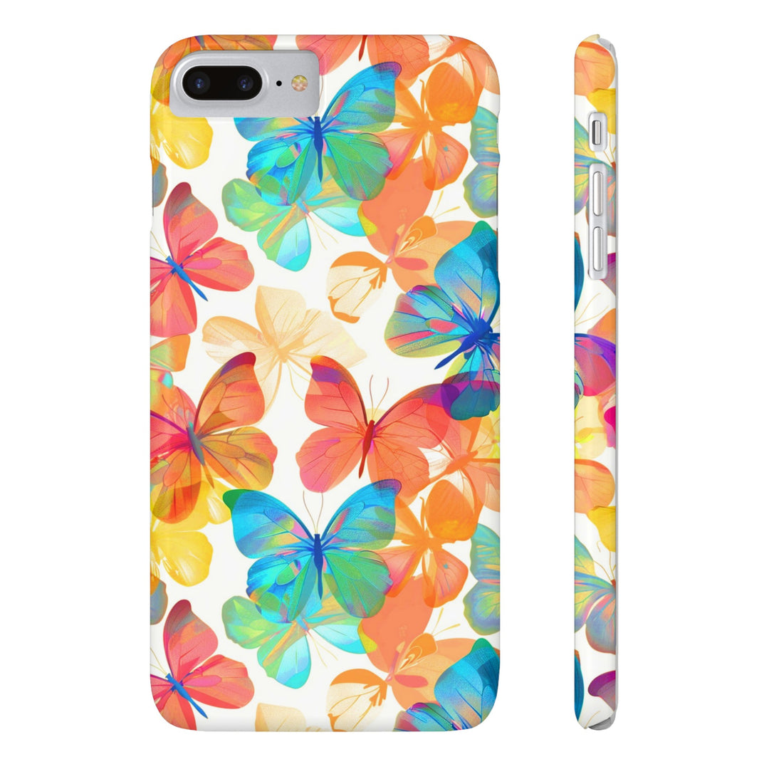 Slim Cute Phone Cases for Iphone - | iPhone 15 Case | iPhone 15 Pro Max Case, Iphone 14 Case, Iphone 14 Pro Max, Iphone 13, Summer Bright Butterflies - Studio40ParkLane