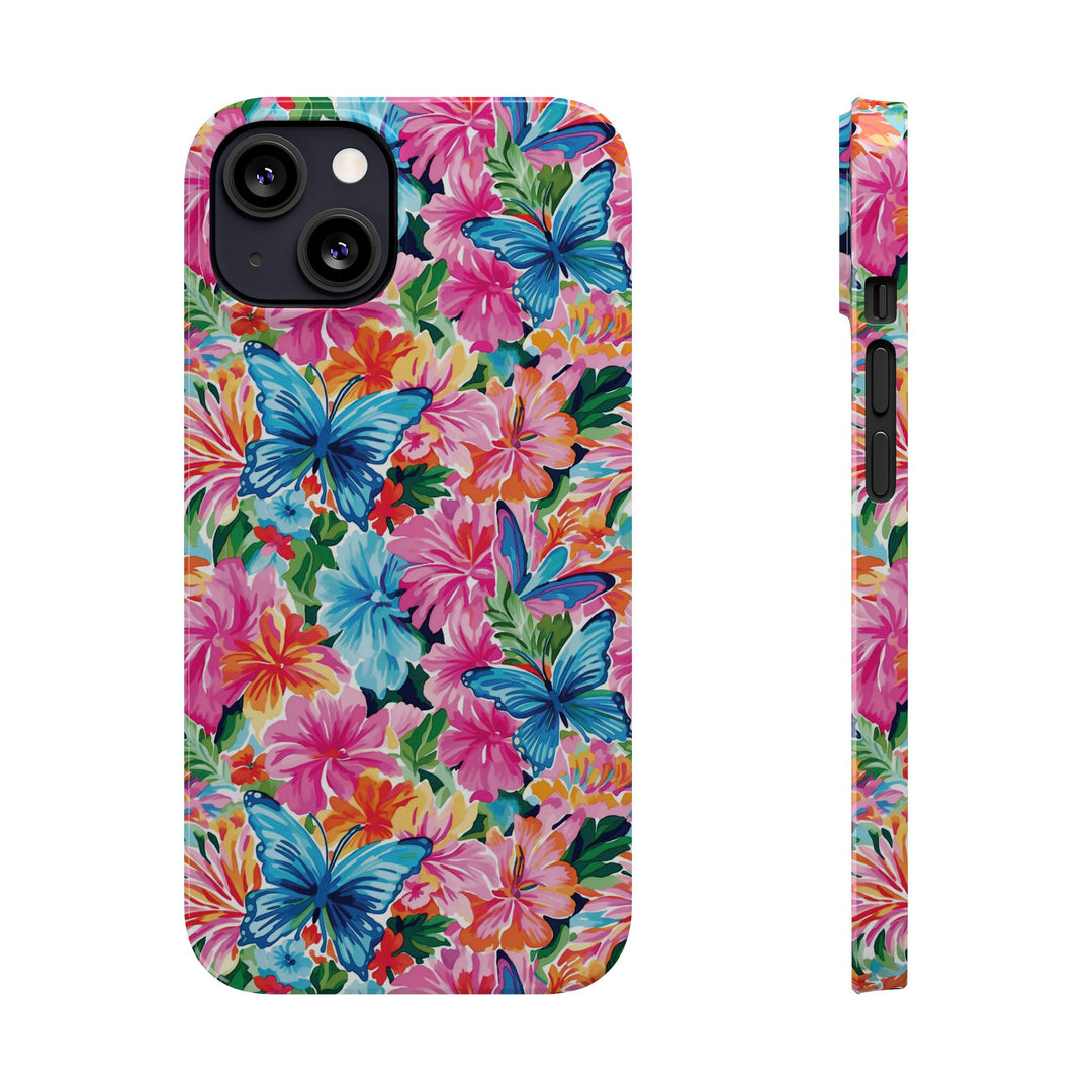 Slim Butterflies Flowers Gift for Her Cute Phone Cases for Iphone 16 Pro Max | iPhone 15 Case | iPhone 15 Pro Max Case, Iphone 14, 13, 12, 11, 10, 8, 7 - Studio40ParkLane