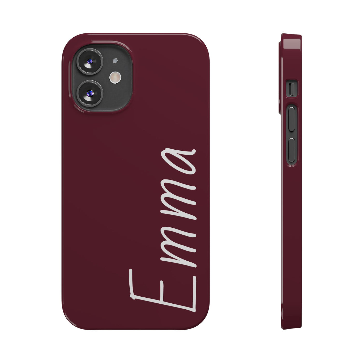 Personalized Initial Name Custom Slim Phone Cases for Iphone 16 Pro Max | iPhone 15 Case | iPhone 15 Pro Max Case, Iphone 14, 13, 12, 11, 10, 8, 7 - Studio40ParkLane