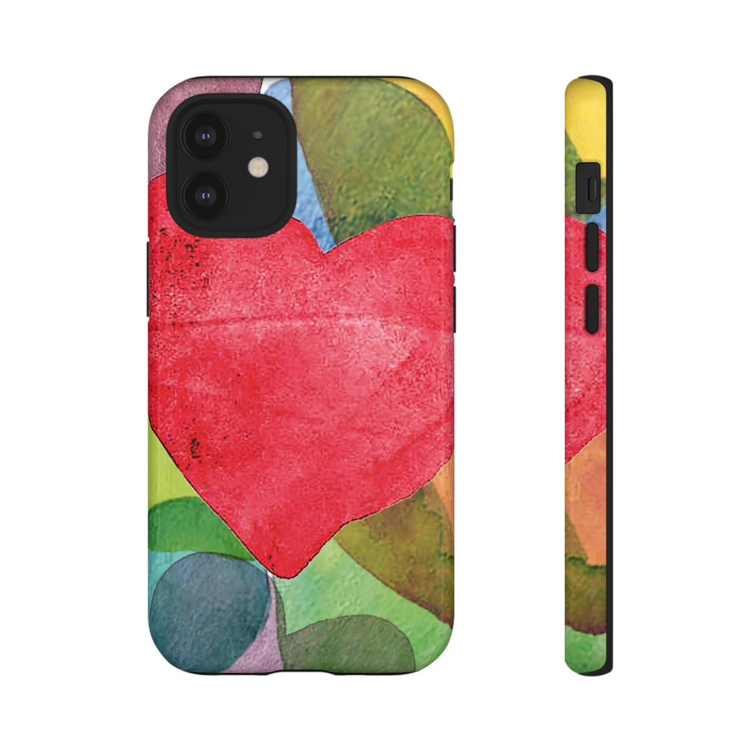 Cute IPhone Case | iPhone 15 Case | iPhone 15 Pro Max Case, Iphone 14 Case, Iphone 14 Pro Max Case IPhone Case for Art Lovers, Red Heart - Studio40ParkLane