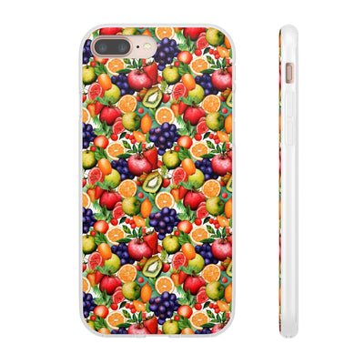 Cute Flexi Phone Cases, Summer Fruit Mix, Compatible with Samsung Galaxy S23, Samsung S22, Samsung S21, Samsung S20, Galaxy S20 Ultra