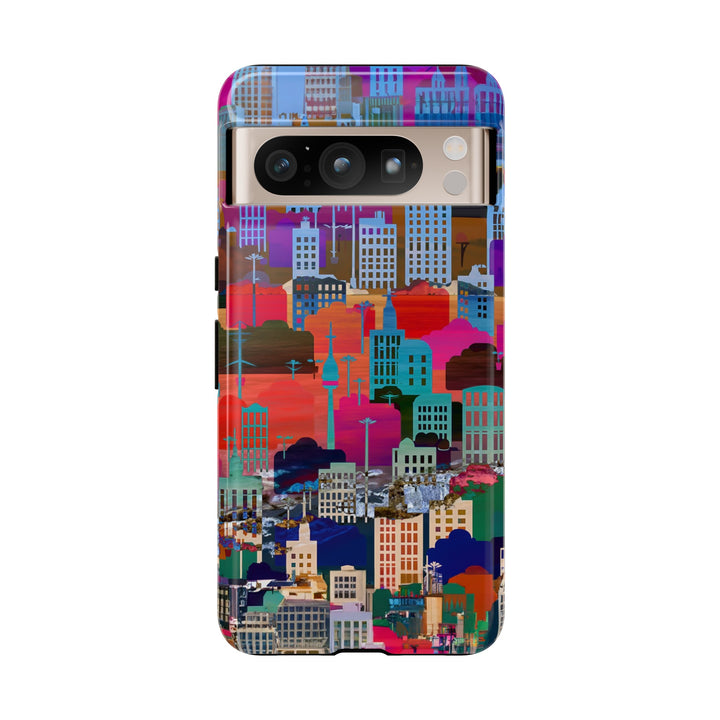 Cute Samsung Case | Cool Iphone Case | Summer City Skyline, Samsung S24, S23, S22, S21, IPhone 15 Case | Iphone 14 Case, Iphone 13 Case - Studio40ParkLane