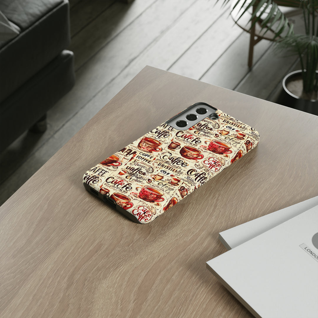 Cute Samsung Phone Case | Aesthetic Samsung Phone Case | Galaxy S23, S22, S21, S20 | Paris Coffee Cup, Protective Phone Case - Studio40ParkLane