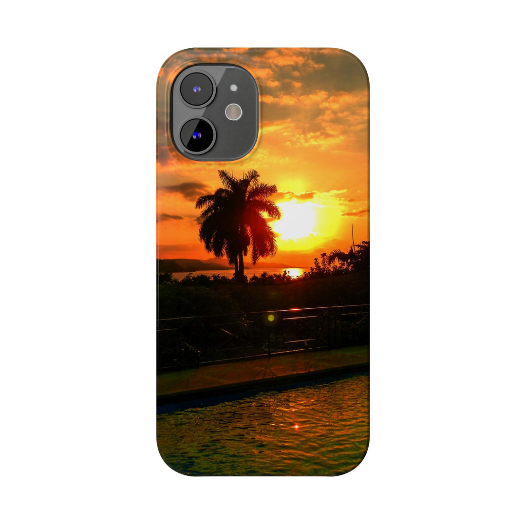 Slim Cute Phone Cases for Iphone - | iPhone 15 Case | iPhone 15 Pro Max Case, Iphone 14 Case, Iphone 14 Pro Max, Iphone 13, Summer Jamaica Sunset - Studio40ParkLane
