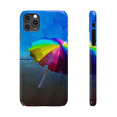 Slim Cute Phone Cases for Iphone - | iPhone 15 Case | iPhone 15 Pro Max Case, Iphone 14 Case, Iphone 14 Pro Max, Iphone 13, Summer Beach Umbrella