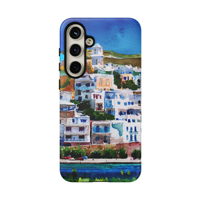 Impact Resistant, Greece House, Cute Phone Cases for Samsung S24, S23, S22, S21, IPhone 15 pro Iphone 14 pro Iphone 13 IPhone 12 Iphone 11