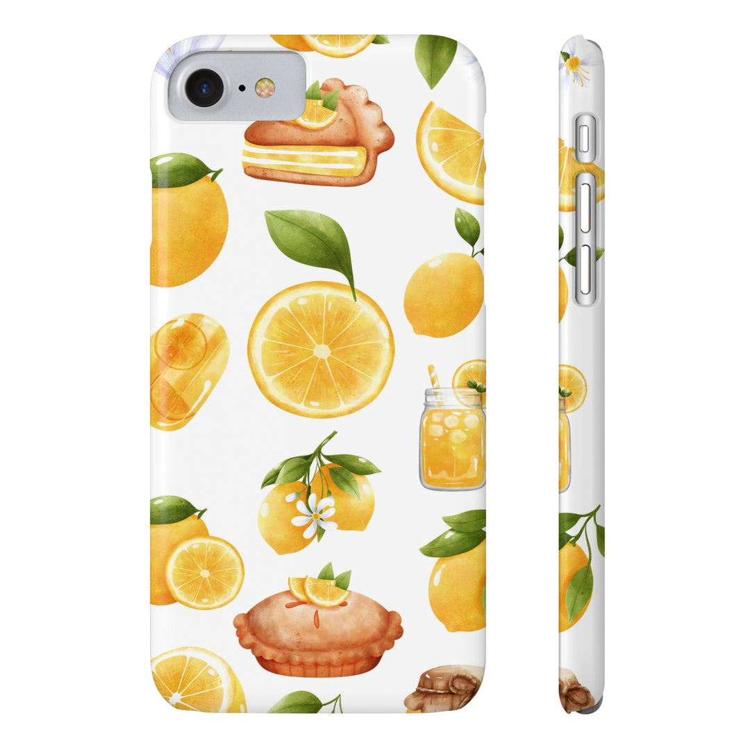 Slim Cute Phone Cases for Iphone - | iPhone 15 Case | iPhone 15 Pro Max Case, Iphone 14 Case, Iphone 14 Pro Max, Iphone 13, Summer Fruit Lemon - Studio40ParkLane