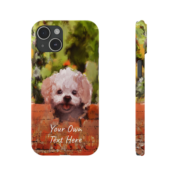 Slim Personalized Cute iPhone Cases - | iPhone 15 Case | iPhone 15 Pro Max Case, Iphone 14 Case, Iphone 14 Pro Max, Iphone 13, Bichon Frise Dog - Studio40ParkLane