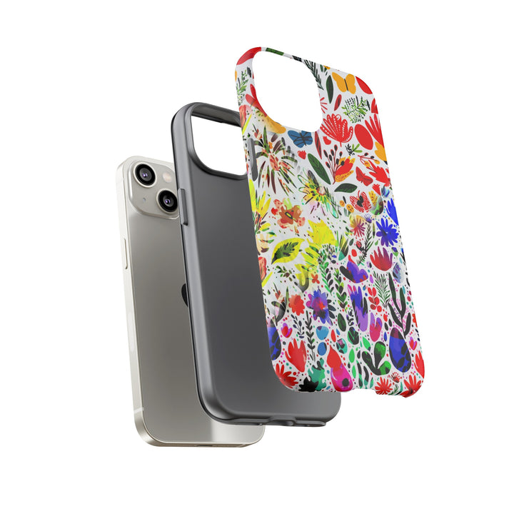 Impact Resistant, Colored Flowers, Cute Phone Cases for Samsung S24, S23, S22, S21, IPhone 15 pro Iphone 14 pro Iphone 13 IPhone 12 Iphone 11 - Studio40ParkLane