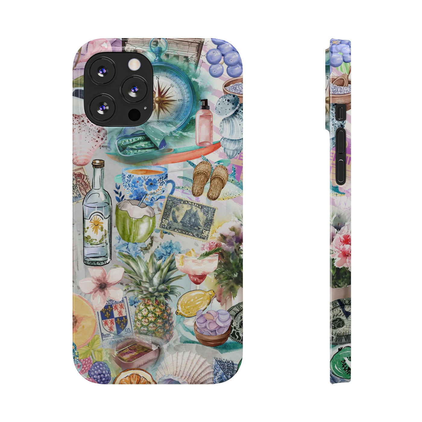 Travel Coquette Collage Slim Cute Phone Cases for Iphone  | iPhone 15 Case | iPhone 15 Pro Max Case, Iphone 14, Iphone 14 Pro Max, Iphone 13