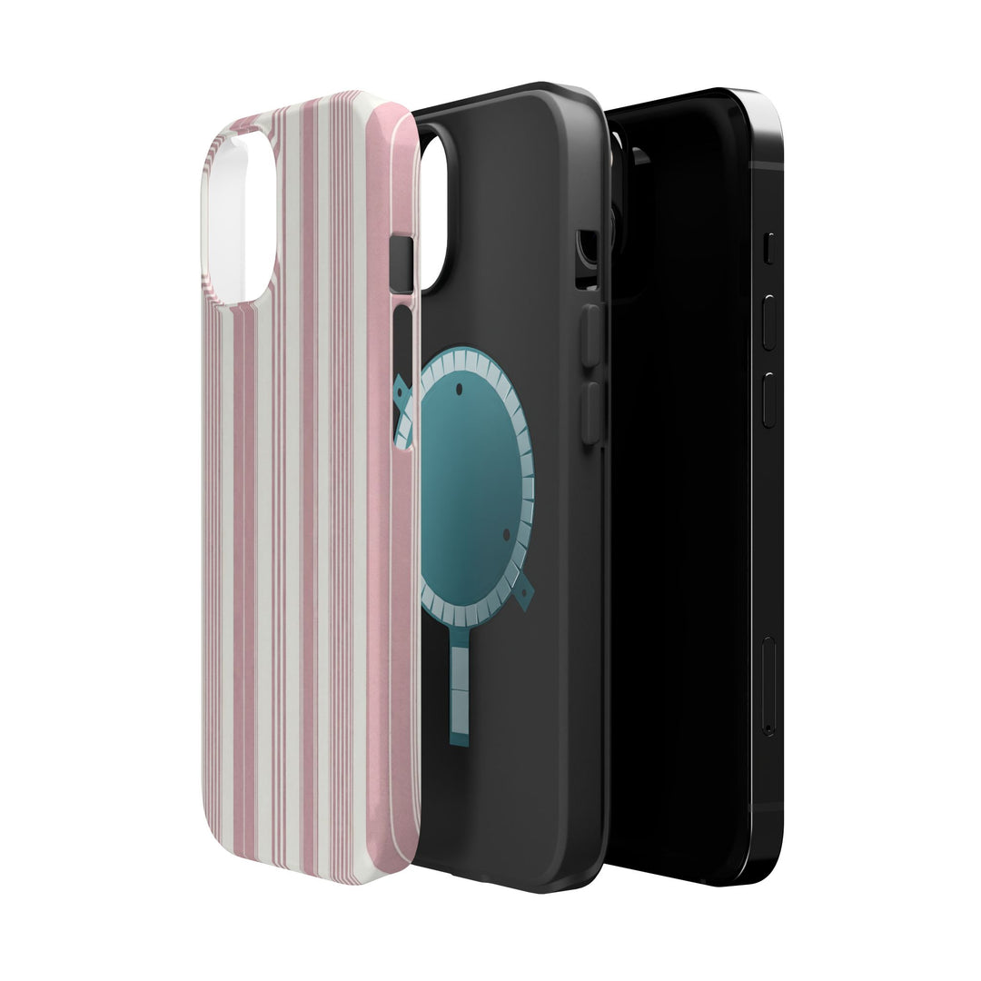 MagSafe Cute Phone Case, Coastal Striped Phone Case for iPhone 17 16 15 14 13 12 Pro Max, Samsung S26 S25 S24 Ultra case - Studio40ParkLane