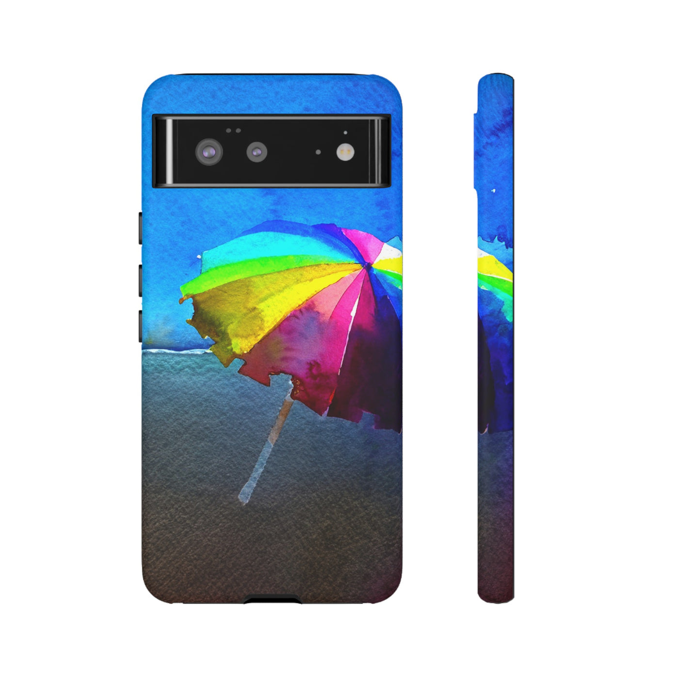 Cute Samsung Case | Cool Iphone Case | Summer Colorful Beach Parasol, Samsung S24, S23, S22, S21, IPhone 15 Case | Iphone 14 Case, Iphone 13 Case