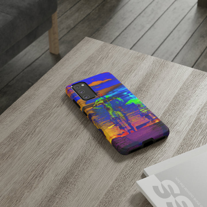 Cute Samsung Phone Case | Aesthetic Samsung Phone Case | Dance Sunset Colorful | Galaxy S23, S22, S21, S20 | Luxury Double Layer | Cool - Studio40ParkLane