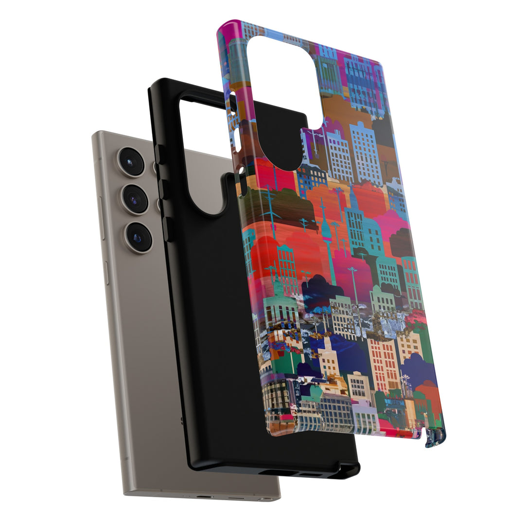 Cute Samsung Case | Cool Iphone Case | Summer City Skyline, Samsung S24, S23, S22, S21, IPhone 15 Case | Iphone 14 Case, Iphone 13 Case - Studio40ParkLane