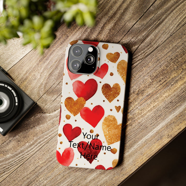 Slim Custom Personalized Valentine Love Gift for Her Cute Phone Cases for Iphone 16 Pro Max | iPhone 15 Case | iPhone 15 Pro Max Case, Iphone 14 - Studio40ParkLane