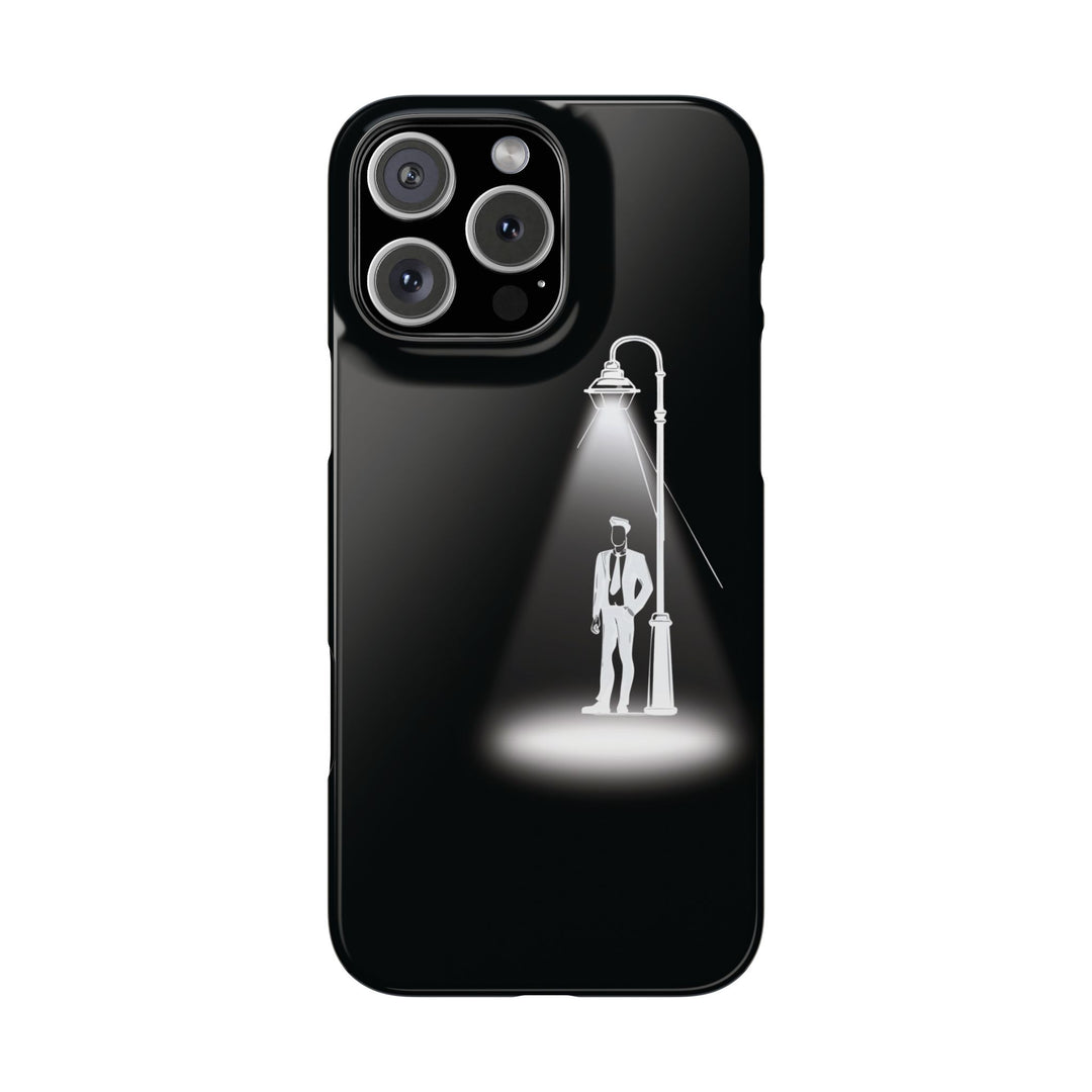 Slim Mystery Man Spotlight Gift for Her Cute Phone Cases for Iphone 16 Pro Max | iPhone 15 Case | iPhone 15 Pro Max Case, Iphone 14, 13, 12, 11, 10, 8, 7 - Studio40ParkLane