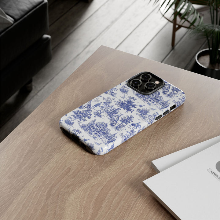 Premium Tough French Toile Gift for Her Cute Phone Cases for Samsung S25 S24, S23, S22, S21, Iphone, 16, 15, 14, 13 Pro Max Ultra - Studio40ParkLane