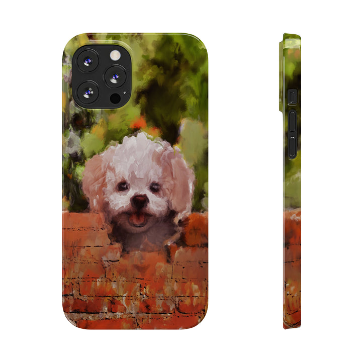 Slim Cute Phone Cases for Iphone - | iPhone 15 Case | iPhone 15 Pro Max Case, Iphone 14 Case, Iphone 14 Pro Max, Iphone 13, Bichon Frise Dog - Studio40ParkLane