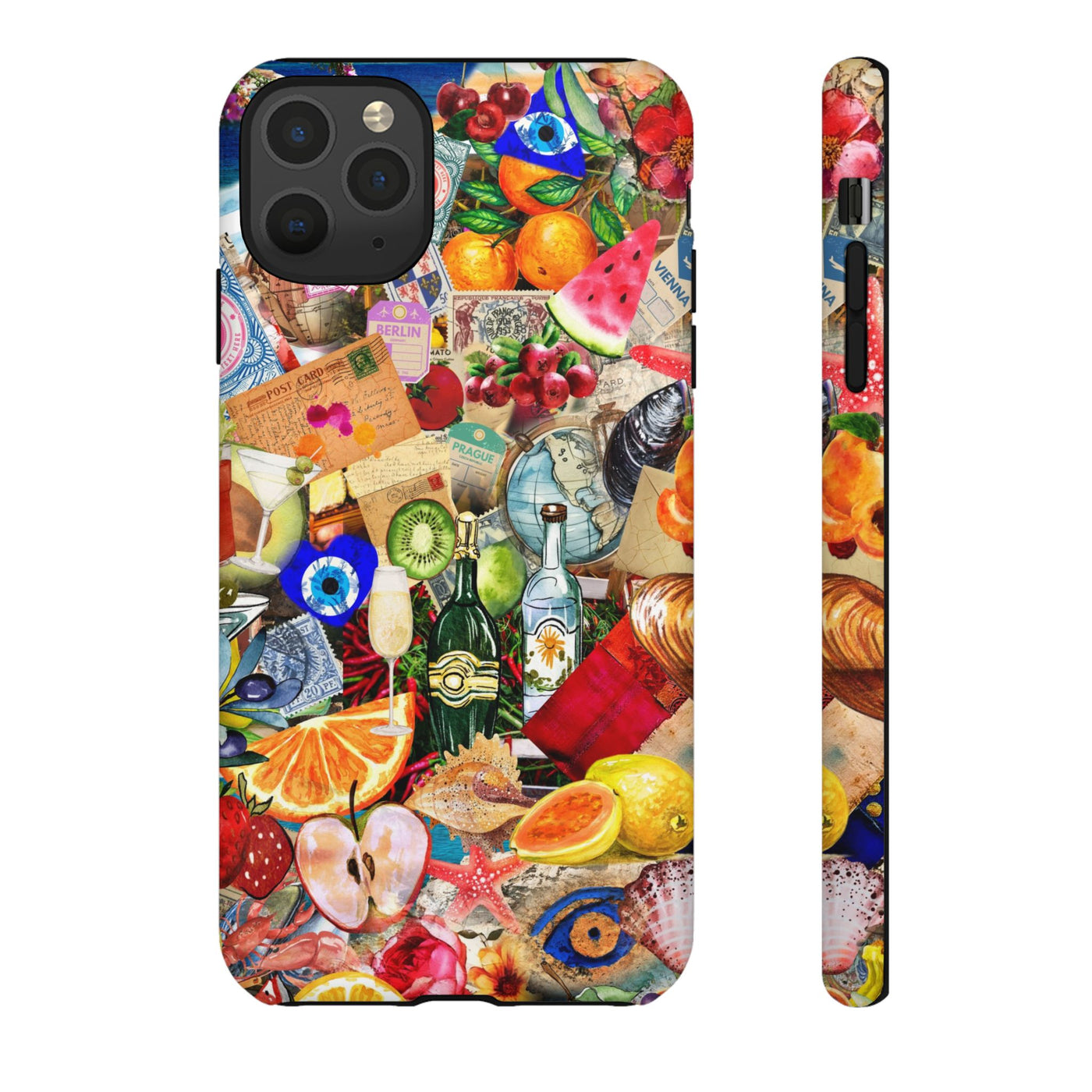 Fruity European Summer Impact Resistant Cute Phone Cases for Samsung S24, S23, S22, S21, IPhone 15 pro Iphone 14 pro Iphone 13 IPhone 12 Iphone 11