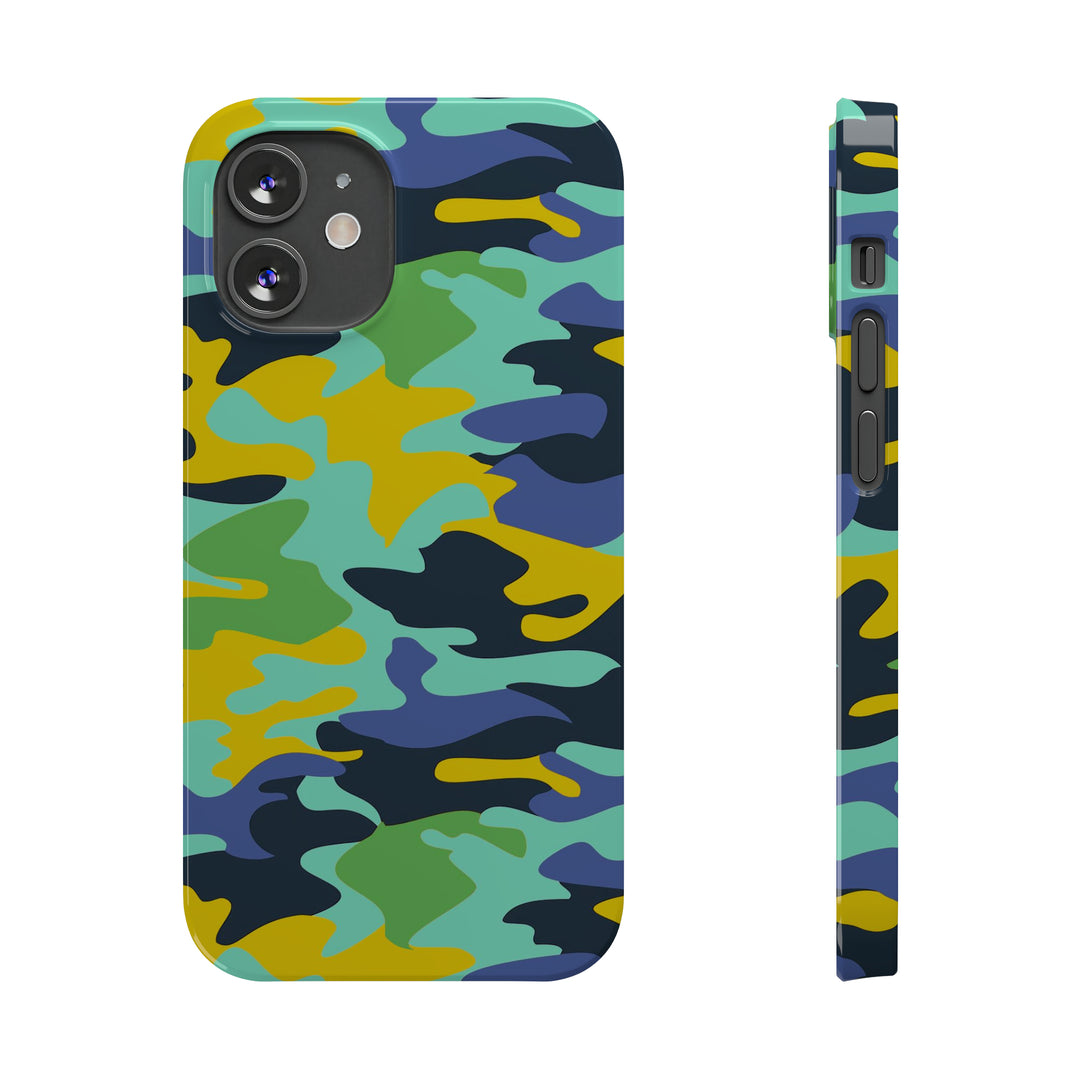 Slim Cute Phone Cases for Iphone - | iPhone 15 Case | iPhone 15 Pro Max Case, Iphone 14 Case, Iphone 14 Pro Max, Iphone 13, Late Spring Camouflage - Studio40ParkLane