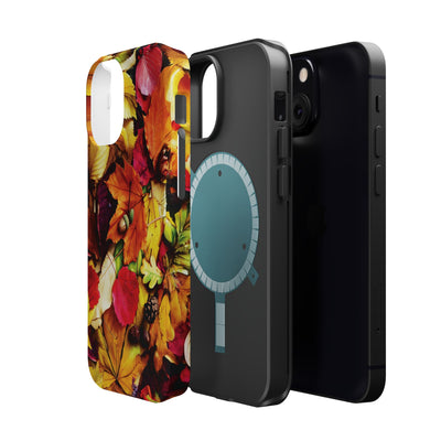 Aesthetic Tough Magsafe Fall Leaves Foliage Phone Case - For iPhone 17 Pro Max iPhone 16 Pro iPhone 15 Iphone 14 Plus 13 Pro 12 11 10 - Studio40ParkLane