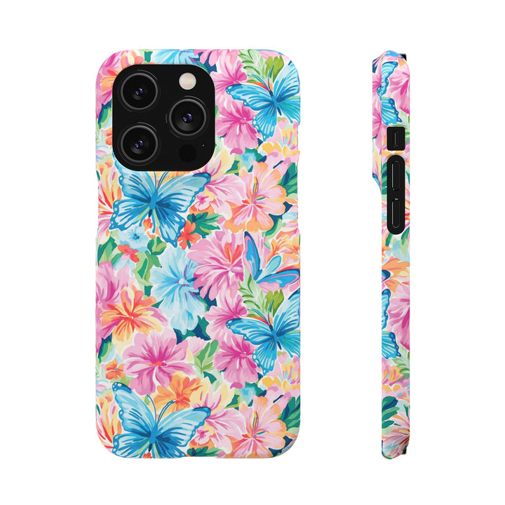 Sleek Snap Butterflies Flowers Cute Phone Case for iPhone 16 15 14 13 12 11 X Xs Max Xr Pro Plus Samsung Galaxy S24 S23 S22 S21 S20 Ultra