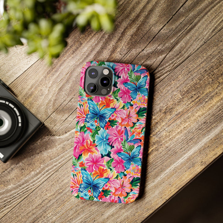 Slim Butterflies Flowers Gift for Her Cute Phone Cases for Iphone 16 Pro Max | iPhone 15 Case | iPhone 15 Pro Max Case, Iphone 14, 13, 12, 11, 10, 8, 7 - Studio40ParkLane
