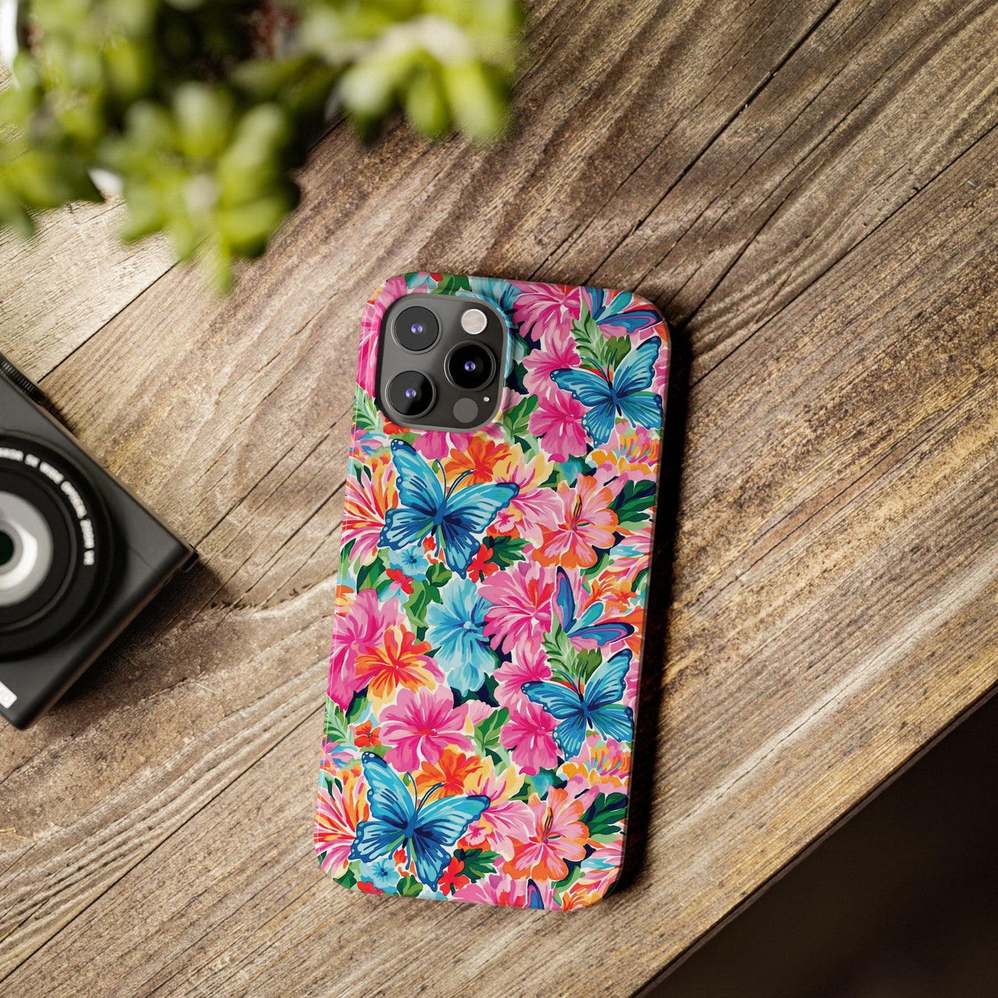 Slim Butterflies Flowers Gift for Her Cute Phone Cases for Iphone 16 Pro Max | iPhone 15 Case | iPhone 15 Pro Max Case, Iphone 14, 13, 12, 11, 10, 8, 7 - Studio40ParkLane