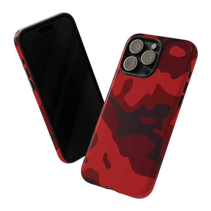 Cool Phone Case | Red Camouflage, For iPhone 15 Case | iPhone 15 Pro Case, Iphone 14 Case, Iphone 14 Pro Max Case, Protective Iphone Case - Studio40ParkLane