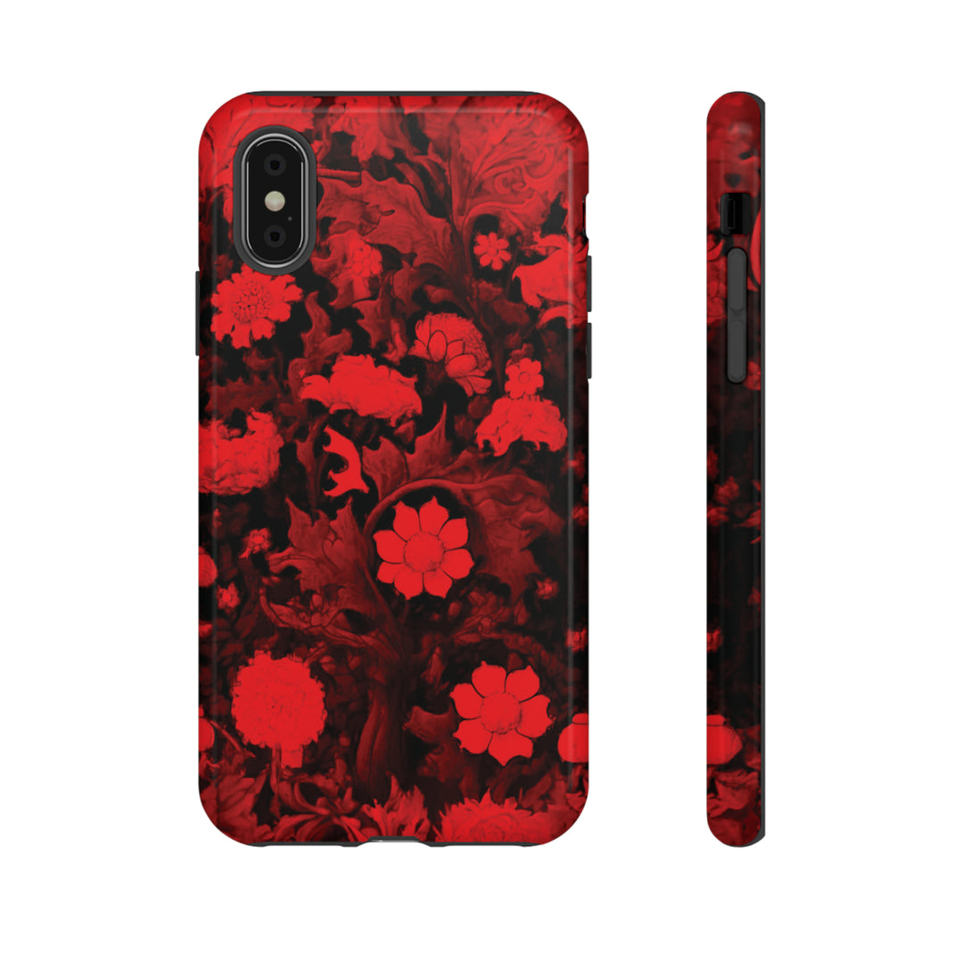 Cool Phone Case | Red Flowers, For iPhone 15 Case | iPhone 15 Pro Case, Iphone 14 Case, Iphone 14 Pro Max Case, Protective Iphone Case - Studio40ParkLane